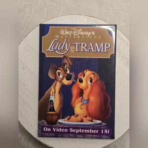 Lady and the Tramp Walt Disney Pin Button Pinback [ Read Details ]